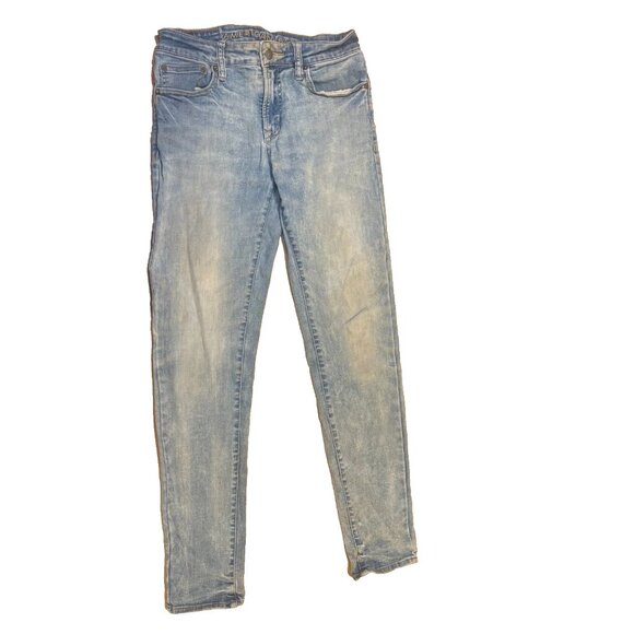American Eagle Skinny Men's Jeans 30x32 Light Wash Next Level Flex Good Cond - Picture 1 of 8